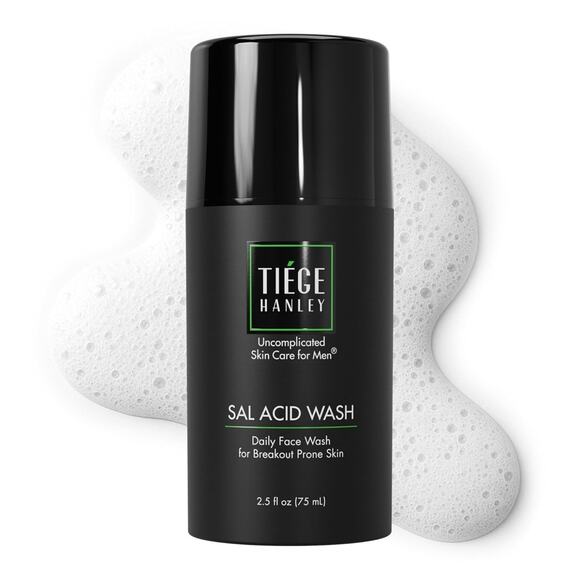 Tiege Hanley Salicylic Acid Cleanser for Men - Gentle & Deep Cleansing Face Wash - Picture 1 of 7